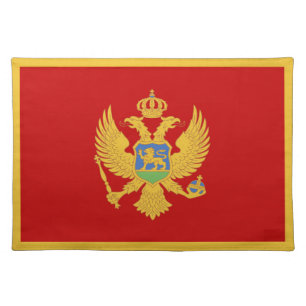 Montenegro flag cloth placemat
