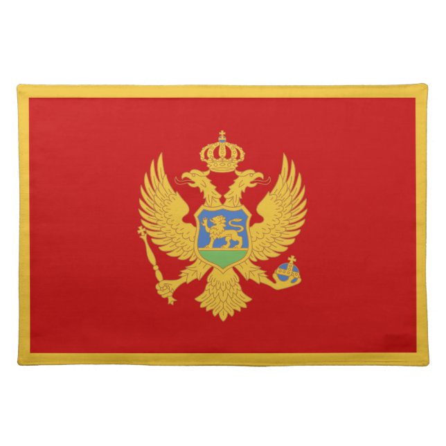 Montenegro flag cloth placemat (Front)