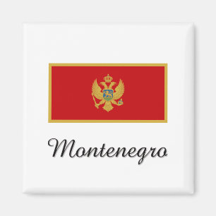 Montenegro Flag Design Magnet