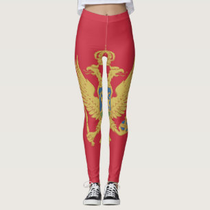 Montenegro Flag Emblem Leggings