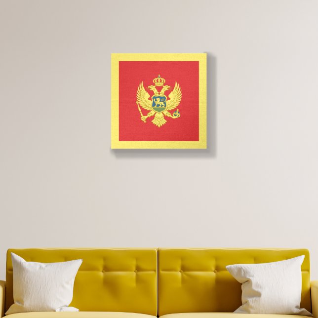 Montenegro Flag Foam Core Photo Tile (Living Room)