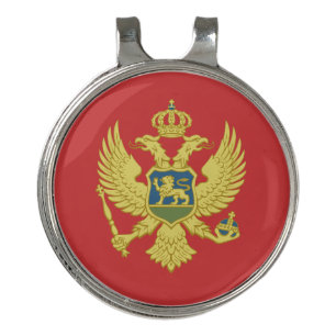 Montenegro Flag Golf Hat Clip