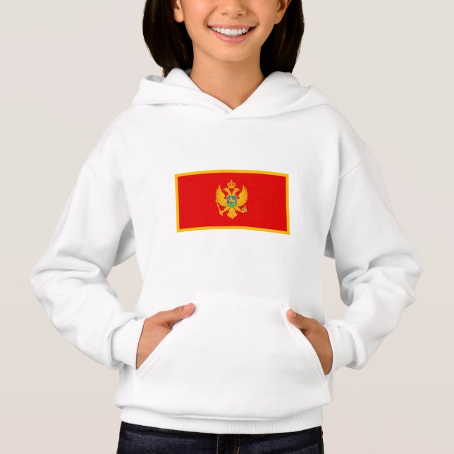 Montenegro Flag Hoodie (Front)