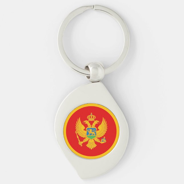 Montenegro Flag Keychain (Front)