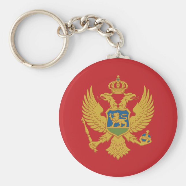 Montenegro Flag Keychain (Front)