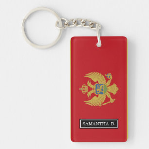 Montenegro Flag Keychain