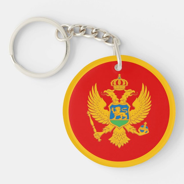 Montenegro Flag Keychain (Front)