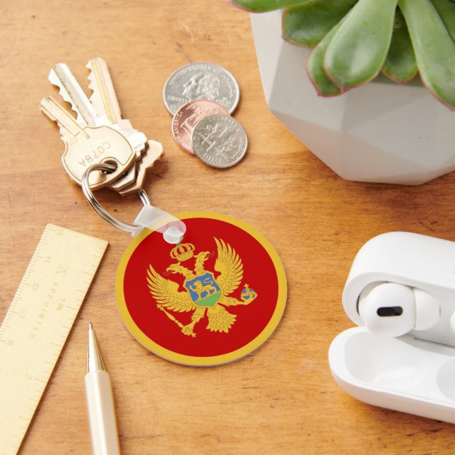 Montenegro flag keychain (Desk)