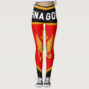 Montenegro Flag Leggings