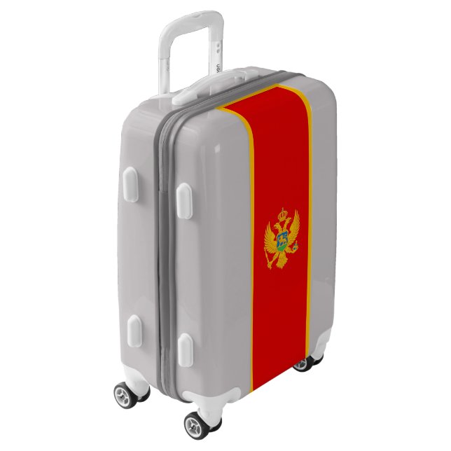 Montenegro Flag Luggage (Rotated Left)