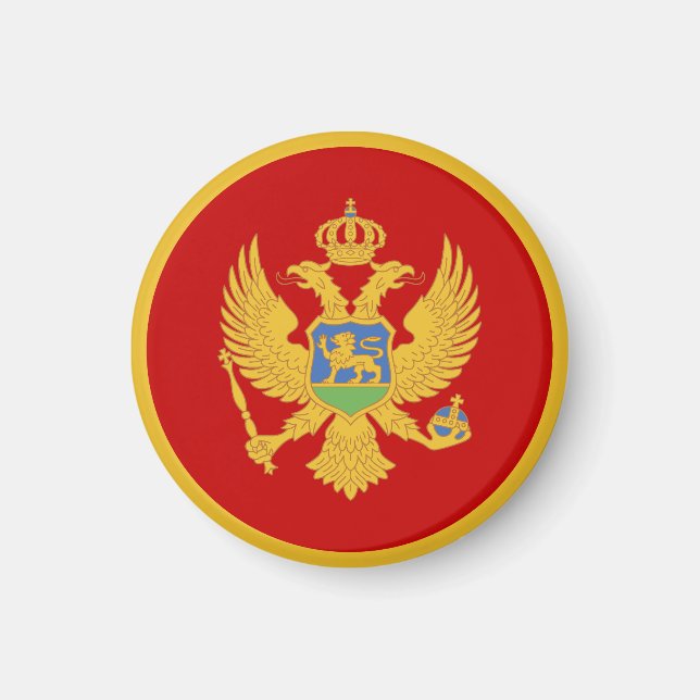 Montenegro flag magnet (Front)