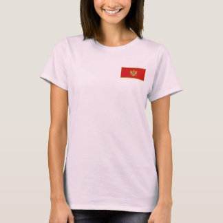Montenegro Flag + Map T-Shirt