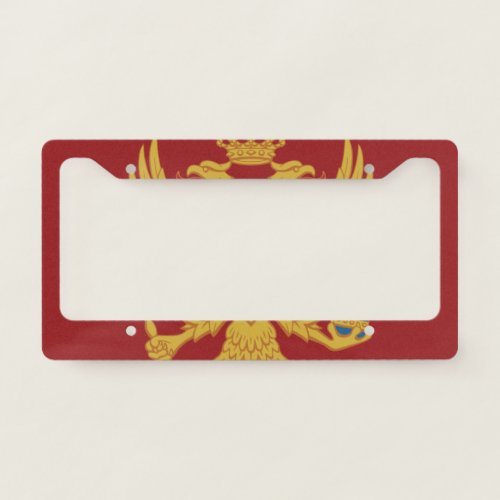 Montenegro Flag Montenegrin Country Patriotic License Plate Frame