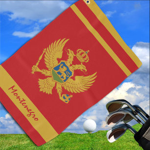 Montenegro Flag & Montenegro holiday /sports Golf Towel