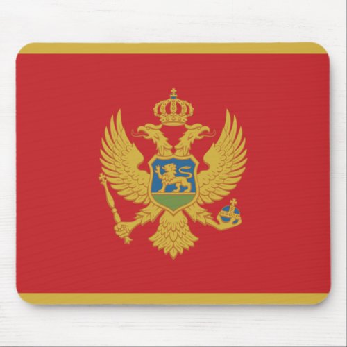 Montenegro Flag Mouse Pad