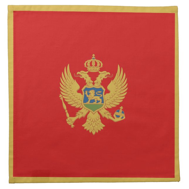 Montenegro Flag Napkin (Front)