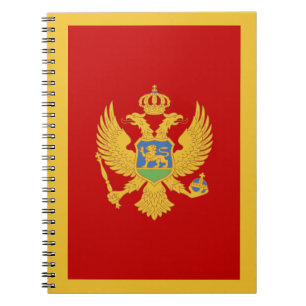 Montenegro flag notebook
