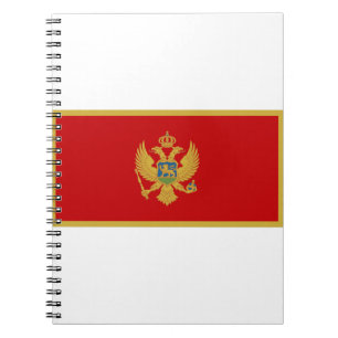 Montenegro Flag Notebook