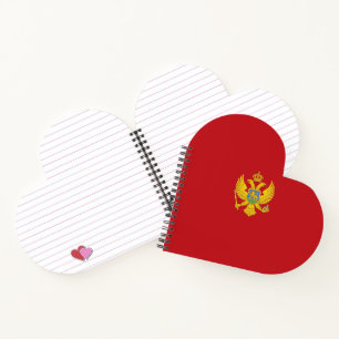 Montenegro flag notebook