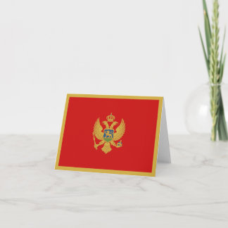 Montenegro Flag Notecard