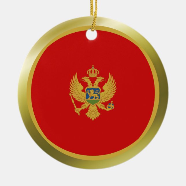Montenegro Flag Ornament (Front)