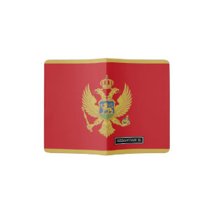 Montenegro Flag Passport Holder