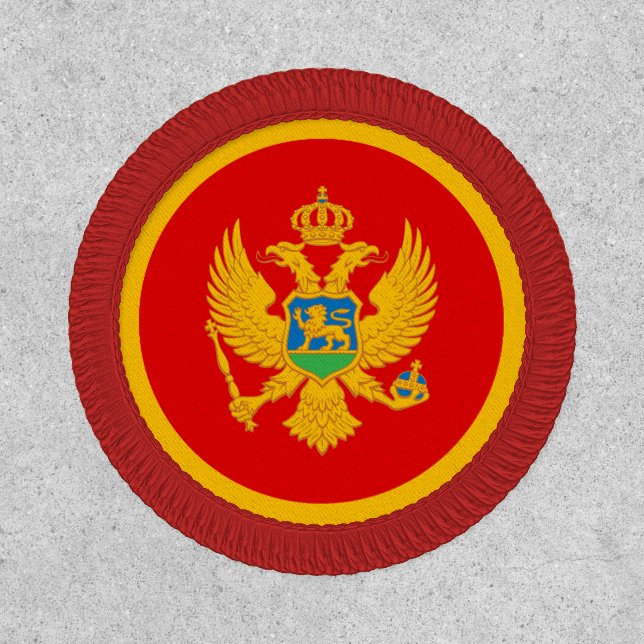 Montenegro Flag Patch (Front)