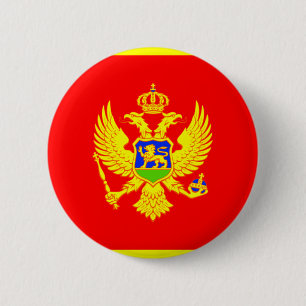 Montenegro Flag Pinback Button