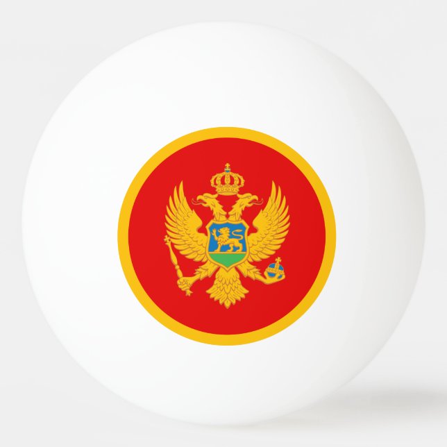 Montenegro Flag Ping Pong Ball (Front)