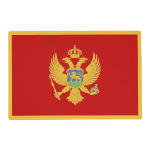 Montenegro flag placemat