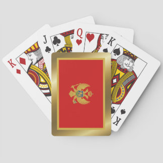 Montenegro Flag Playing Cards