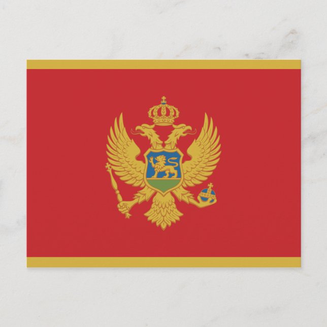 Montenegro Flag Postcard (Front)