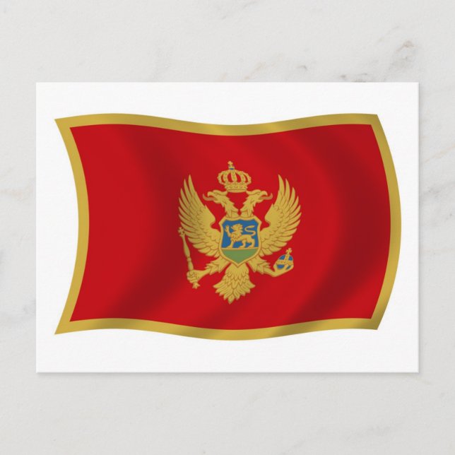Montenegro Flag Postcard (Front)