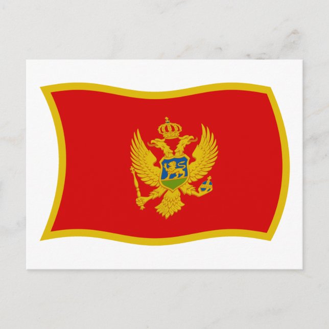 Montenegro Flag Postcard (Front)