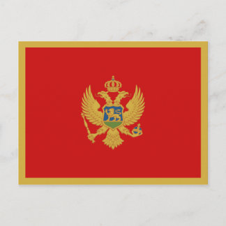 Montenegro Flag Postcard
