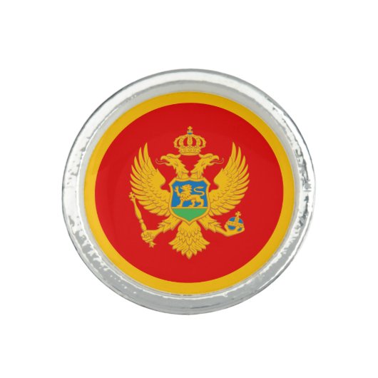 Montenegro Flag Ring (Front)