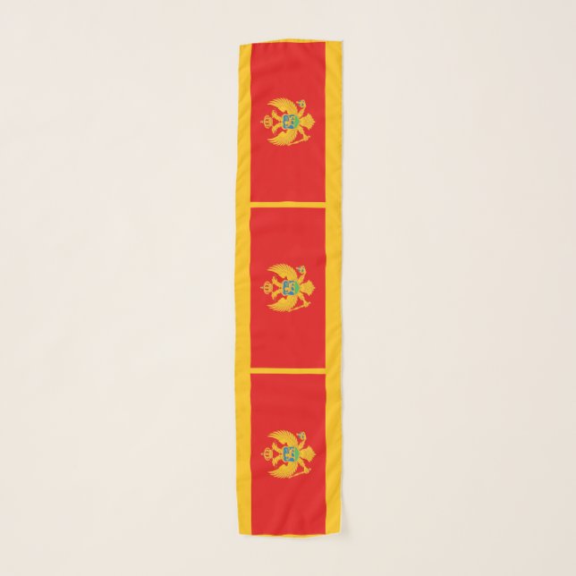 Montenegro Flag Scarf (Front)