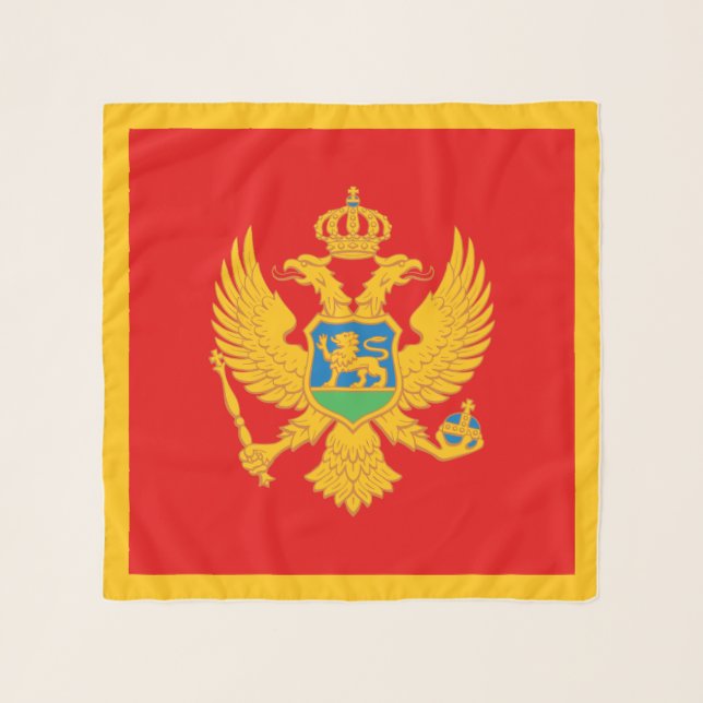 Montenegro Flag Scarf (Front)