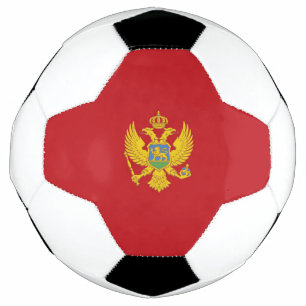 Montenegro flag soccer ball