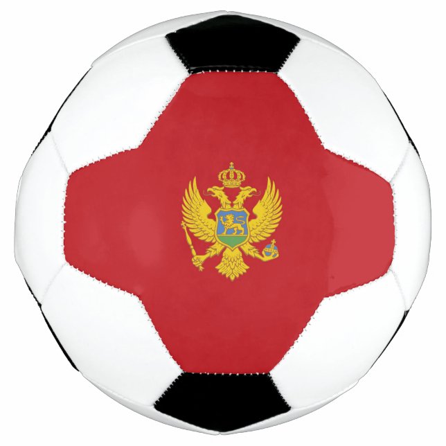 Montenegro flag soccer ball (Front)