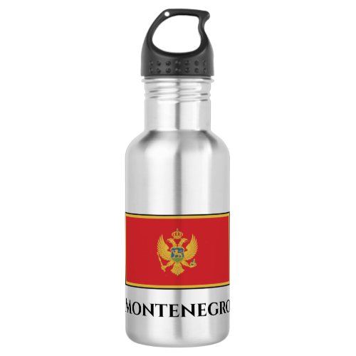 Montenegro Flag Stainless Steel Water Bottle