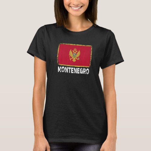 Montenegro Flag Support Montenegrin People Women T_Shirt