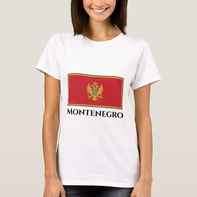 Montenegro Flag T-Shirt (Front)