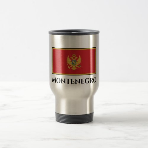 Montenegro Flag Travel Mug