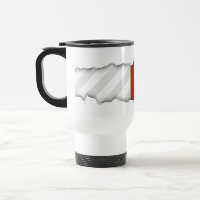 Montenegro Flag Travel Mug (Left)