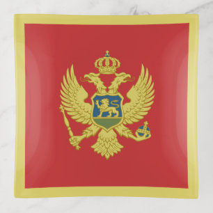 Montenegro Flag Trinket Tray