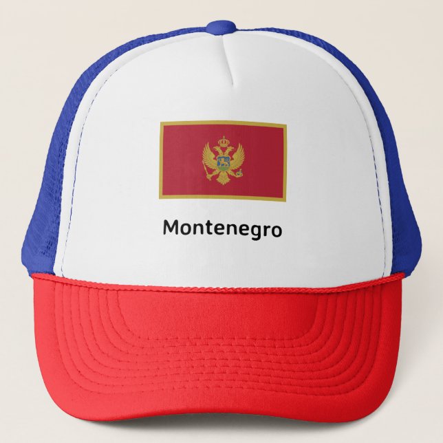 Montenegro Flag Trucker Hat (Front)