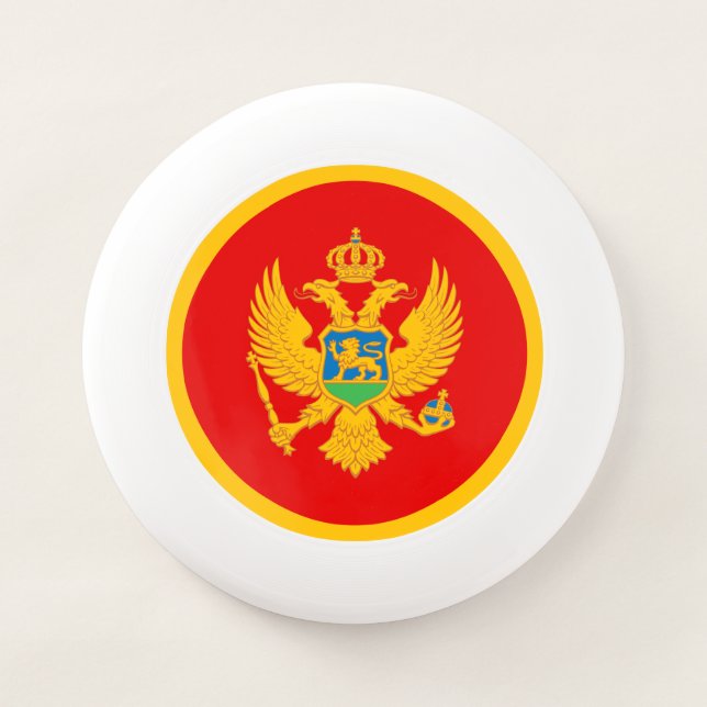 Montenegro Flag Wham-O Frisbee (Front)