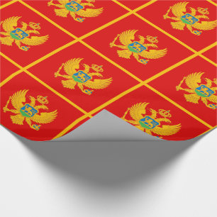 Montenegro Flag Wrapping Paper