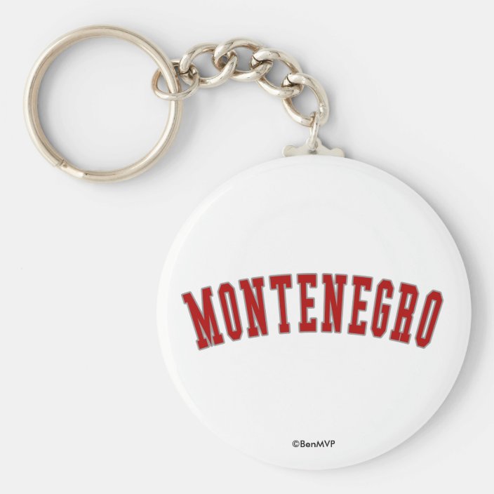 Montenegro Keychain